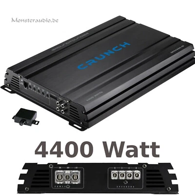 B-Ware Crunch 4400 Watt Digital Verstärker GPX-4400.1D 1-Kanal Auto Endstufe - Bild 1 von 2