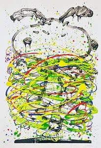 TOM EVERHART Little Green Fancy PEANUTS SNOOPY DOG Hand signed Lithograph COA - Picture 1 of 5