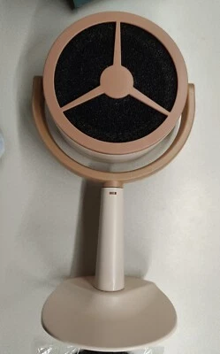 Mini campana extractora de escritorio con filtro de grasa desmontable, beige  Foto 1 de 4