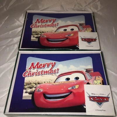 Disney Pixar CARS Lightning McQueen 10 Pack Christmas Cards✔ SHIPS FAST ✔2 Packs - Image 1 of 2