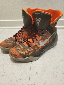 Nike Kobe 9 IX Elite Strategy Sequoia Size 10 High Top Orange Flyknit Shoes - Picture 1 of 6