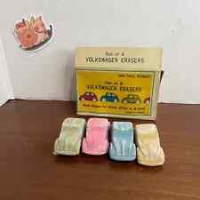 Vintage Volkswagen Erasers Non-toxic Rubber Set 4 Erasers For School Taiwain