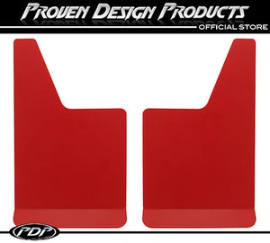 GMC 1500/2500 Sierra Truck, DENALI Red Mud Flaps, PDP MUDFLAPS PLAIN_ RED - Picture 1 of 10