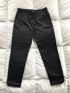 Helmut Lang Contrast Skinny Pant Men’s Size 31 Black $345 Slim Fit - Picture 1 of 10