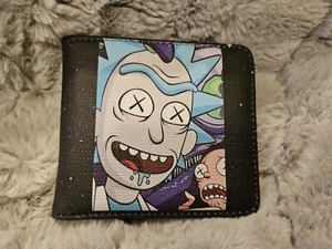 Neu mit Etikett Rick and Morty Trippin' zweifach gefaltete Geldbörse Kartenhalter Cartoon klassisch - Bild 1 von 4