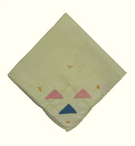 Heirloom 1940s Bridesmaid Embroidered Handkerchief Cottage Core Vintage Feminine - Picture 1 of 4
