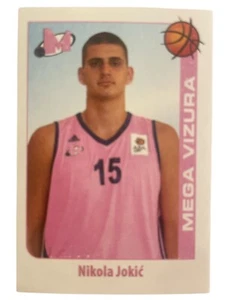2014-15 NIKOLA JOKIC ROOKIE CARD School Shop ABA Liga Stickers #129 RC Nuggets - Picture 1 of 2