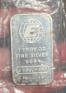 Barra de plata Engelhard de colección 1 oz .999 en serie OGP FN # - Imagen 1 de 2
