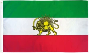 "IRAN LÖWE"" Flagge 2x3 Fuß Polyester Banner Schild iranischer Naher Osten Land UN - Bild 1 von 6