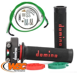 Domino XM2 Quick Action Throttle, Choice of Grips +Venhill Universal Cable 1M  - Picture 1 of 11