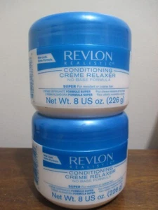 2x Revlon Realistic Crema Acondicionadora Relajante Sin Base Super, 8 OZ - Imagen 1 de 1