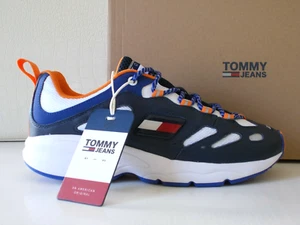 Tommy Hilfiger scarpe uomo Heritage Retro Sneaker Pelle+Mesh blu/bianco n42 €120 - Imagen 1 de 12