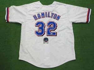 JOSH HAMILTON TEXAS RANGERS SIGNED WHITE JERSEY size 3XL BAS COA - Picture 1 of 5