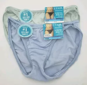 Bikini con cordino Vanity Fair Illumination 18108 taglia 5/S 2 paia verde e blu nuovo - Foto 1 di 9