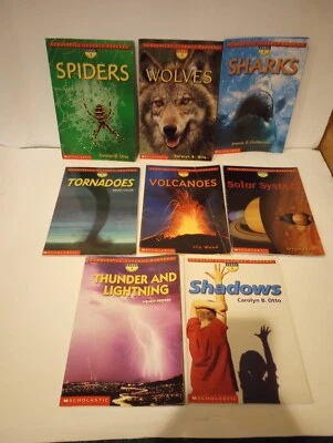 Lot of 8 Scholastic Science Readers Nonfiction Elementary Level Kids Ages 5-8 Foto 1 de 4