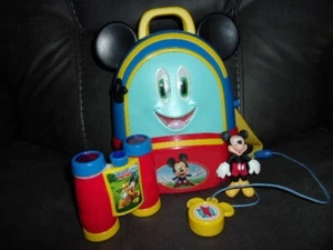 Disney Junior Mickey Mouse Funhouse Adventures Backpack 4 Piece Pretend Play Set - Picture 1 of 6