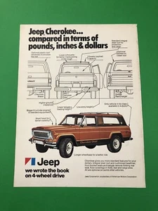 1977 JEEP CHEROKEE ORIGINAL VINTAGE PRINT AD ADVERTISEMENT PRINTED - Picture 1 of 1
