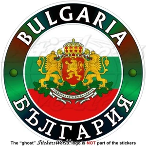 BULGARIEN Flagge-Wappen, 100mm Vinyl Aufkleber - Bild 1 von 1