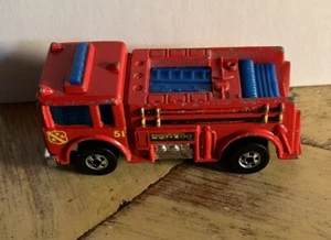 VINTAGE HOT WHEELS MATTEL 1976 RED FIRE EATER FIRE ENGINE HONG KONG DIECAST - Picture 1 of 5