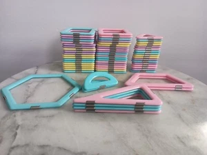150+ Piece Lot Magnetic Blocks Building Toys Magna Tiles Kids Pastel Colors Set - Picture 1 of 5