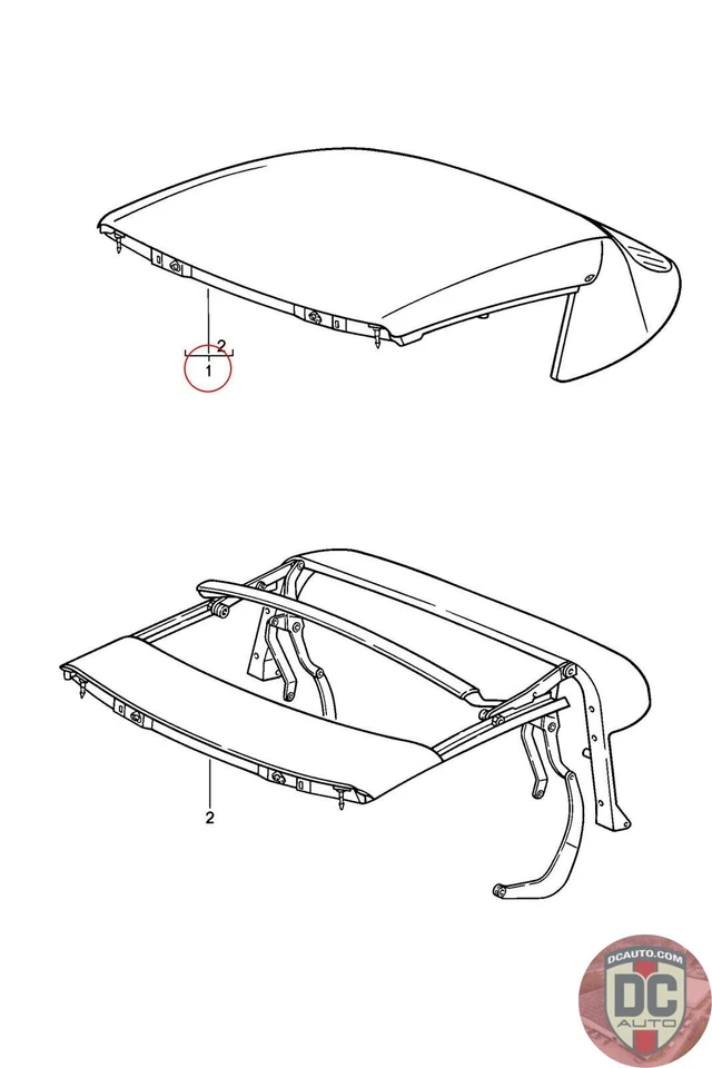 Porsche 911 1984-1989 convertible techo negro 911561005653AV 100356 Foto 1 de 1