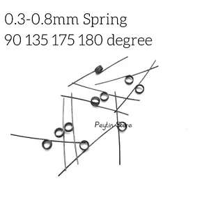 10)0,3 ~ 1,6 mm Federstahl oder 304 kleine V-förmige Spule Torsionsfeder 90 ~ 180 Grad - Bild 1 von 69