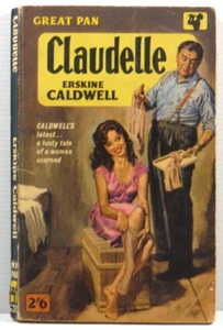Claudelle Romance Fiction Erskine Caldwell 1963 PB Vintage Pan book lusty tale - Bild 1 von 11