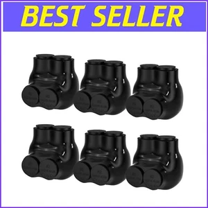 Compact 2-14 AWG Insulated Multi Tap Connectors - 6 Pack for Reliable Splicing - Picture 1 of 8