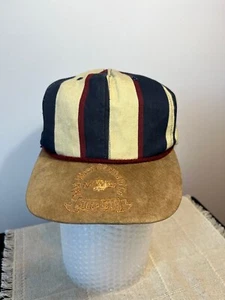 Vintage MWG Canadian Striped Baseball Cap - Suede Brim - Classic Heritage Style - Picture 1 of 21