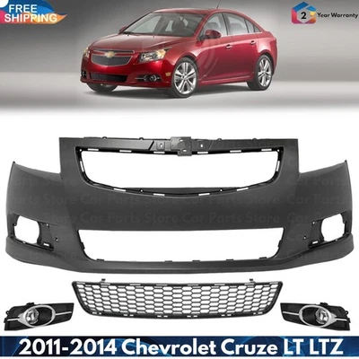 Front Bumper Cover & Fog Light Kit For 2011-2014 Chevrolet Cruze With RS Package Foto 1 de 4
