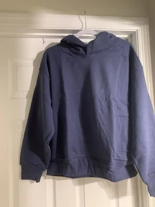 Felpa con cappuccio American Eagle super morbida uomo taglia M blu pullover felpa cappuccio - Foto 1 di 7