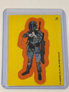 Boba Fett 1980 Topps STAR WARS #30 Empire Strikes Back Sticker - Rookie Card - Picture 1 of 2
