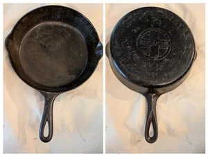 Griswold No 7 Cast Iron Skillet 701 Erie PA Small Block Logo 10.5 In Sits Flat - Picture 1 of 10