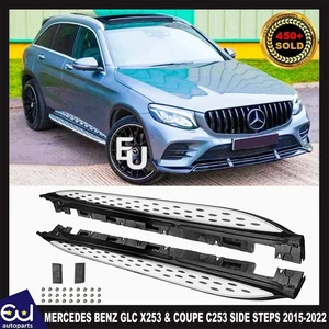 SIDE STEPS RUNNING BOARDS FOR MERCEDES BENZ GLC X253 & COUPE C253 2015-22 NEW - Picture 1 of 12