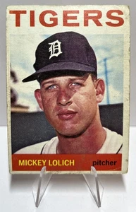Carta Mickey Lolich Rookie 1964 Topps #128 Tigers RC EX+ NO PIEGHE - Foto 1 di 2