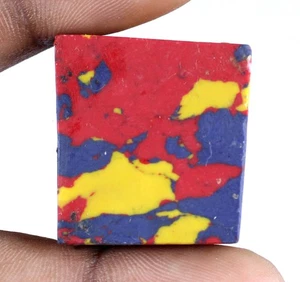 Natürlicher brasilianischer mehrfarbiger Türkis 109,35 ct Würfelform Edelstein Preisvorschlag - Bild 1 von 6