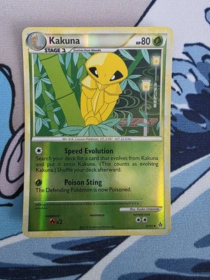 Kakuna 32/95 Unleashed Reverse Holo Pokemon Tcg Card Moderately Played  - Image 1 of 2