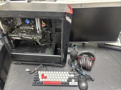 gaming pc full Setup Mic, Keyboard, Mouse, Headset, And Monitor Included - Image 1 of 4