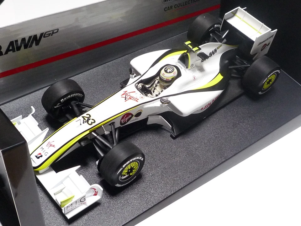 MINICHAMPS 1:18 BRAWN GP BGP 001 R. BARRICHELLO 2009 "SINGAPORE GP" - Immagine 1 di 4