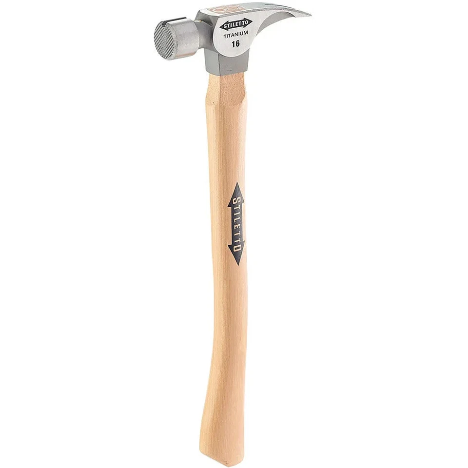 Stiletto 16 Oz Titanium Milled Face Hammer With 18 In. Curved Hickory Handle - Image 1 of 1