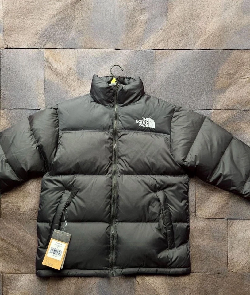 Mens The North Face Nuptse 700 Black Puffer Jacket - Image 1 of 4