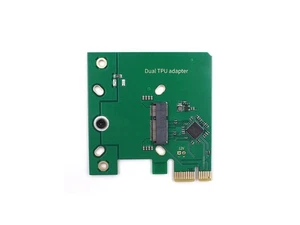 Dual Edge TPU PCIe x1 Low Profile Adapter - Coral Accelerator Board for Dual ... - Picture 1 of 7