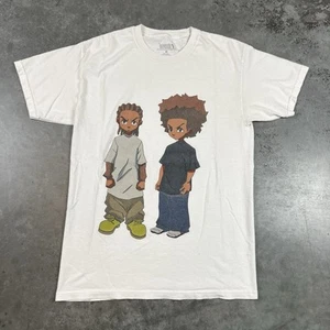 Camiseta Boondocks Adulto Mediana Blanca Dibujos Animados Anime Usada - Imagen 1 de 11