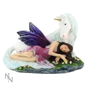Fairy and Unicorn Figurine Fantasy Ornament Mystical Statue Pixie Home Decor - Picture 1 of 1