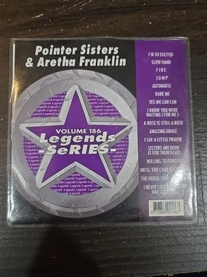 Karaoke Cd+G Legends Vol-186 Pointer Sisters & Aretha Franklin New with Print  - Image 1 of 3