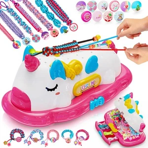Unicorn Friendship Bracelet Making Kit Girls Toys, Ages 4 5 6 7 8 Year Old Gi... - Picture 1 of 9
