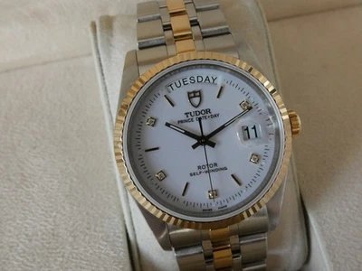 Tudor Prince DayDate - Ref. 76213  - Stahl/Gold mit Brillant Zifferblatt - - Bild 1 von 4