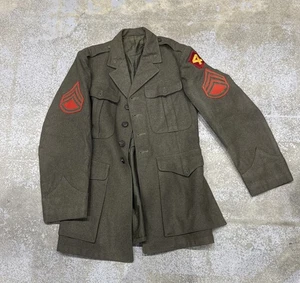 World War II USMC 4th Marine Marines Jacket 1944 Medium - Picture 1 of 10