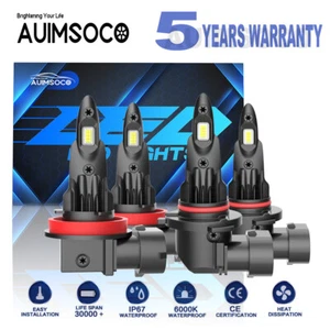 For Kenworth T680 Straight Truck 2013-2023 Xenon White LED Headlight Hi Lo Bulbs - Picture 1 of 19