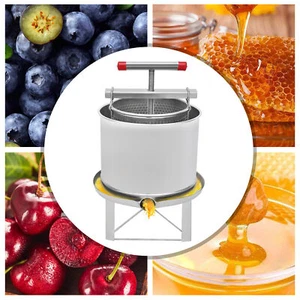 Máquina de prensa de miel de abeja 12,6 L Equipo de apicultura Herramienta Máquina de prensa de cera de miel - Imagen 1 de 18